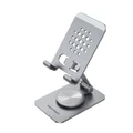 Vention KSDH0 Articulating Desk Phone Stand with 360 Rotatable Base Gray Aluminium Alloy Type