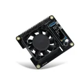 Raspberry Pi HAT RGB Cooling HAT with Fan and OLED Display for Raspberry Pi 4 B / 3 B+ / 3 B