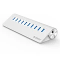 Orico Premium Aluminium 10 Port Mac Design USB 3.0 HUB with USB3.0 Cable and Power Adapter (M3H10) SILVER
