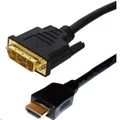 Dynamix C-HDMIDVI-2 2m HDMI Male to DVI-D Male (18+1) Cable Single Link Max Res: 1080P60Hz, Bi-directional.