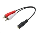 Dynamix CA-2RCAM-STF 200mm Stereo 3.5mm Female to 2 RCA Male Cable