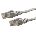 Dynamix 0.5m Cat6 Grey UTP Patch Lead (T568A Specification) 250MHz 24AWG Slimline Snagless Moulding.RJ45 Unshielded Connector with 50µ Inch Gold Plate.