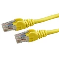 Dynamix PLY-C6A-TQ 0.75m Cat6 Yellow UTP Patch Lead (T568A Specification) 250MHz Slimline Snagless Moulding