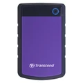 Transcend StoreJet 25H3 1TB Portable External HDD - Purple 2.5 - USB 3.0 - Durable Anti-shock Silicon Outer Shell - Military-Grade Shock Resistance