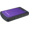 Transcend StoreJet 25H3 4TB Portable External HDD - Purple 2.5 - USB 3.0 - Durable Anti-shock Silicon Outer Shell - Military-Grade Shock Resistance
