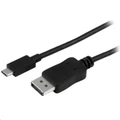 StarTech CDP2DPMM1MB 3ft/1m USB-C to DisplayPort 1.2 Cable 4K 60Hz - USB-C to DisplayPort Adapter Cable - HBR2 - USB Type-C DP Alt Mode to DP Monitor Video Cable - Works w/ Thunderbolt 3 - Black