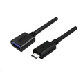 Unitek Y-C476BK 0.2m USB3.0 Type-C Male to USB-A Female, OD: 4.0mm, Colour: Black, Nickel Plated, Box Packaging