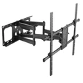 Brateck Lumi LPA49-686 Full-motion TV Wall Mount for 50-90 Curved and Flat TVs, Max VESA 800x600, Tilt 5 -15, Swivel 60 -60, Level 3 -3, TV to Wall 69 635mm, Max weight 75kg