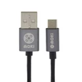 Moki SynCharge ACC-MSTMCAKS Micro USB Cable - Braided - King Size - 3m - Gun Metal