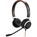 Jabra Evolve 40 USB-A Wired On-Ear Headset with In-Line Controls - UC Certified Plug and play / Busy Light / Mic Noise Cancellation