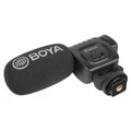 Boya BY-BM3011 On-Camera Compact Shotgun Microphone - The 3.5mm output connector makes it compatible with DSLRs, camcorders, audio recorders, and more