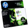 HP 61XL Ink Cartridge Tri-Colour, Yield 330 pages for HP DeskJet 1000, 1050, 2000, 2050, 2510, 2540,3000,3050, 1510, Envy 4504, 5530, 4500, Officejet 2620, 4630 Printer