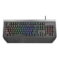 Vertux Tantalum Ergonomic RGB Mechanical Gaming Keyboard - Black Precision Pro Mechanical - Blue Mechanical Keys - 100% All-key Anti Ghosting - 12 Multimedia Function Keys