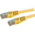Dynamix 1m Cat5e Yellow UTP Patch Lead (T568A Specification) 100MHz 24AWG Slimline Moulding &LatchDown Plug with RJ45 Unshielded Gold Plated Connectors. STOCK CLEARANCE SALE UP TO 55% OFF