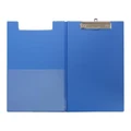 OSC CB6DBE Clipboard PVC Double - FC - Blue For foolscap size paper (8.5 by 13.5 inches). Double-sided design with pocket on the inside cover.
