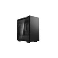 DEEPCOOL Macube 110 Black MATX Mid Tower MATX/ITX Motherboard Supported, Tempered Glass, CPU Cooler Supports Upto 165mm, GPU Supports Upto 320mm, 280mm Radiator Supported, 4X PCI Slots, Graphics Card Holder Included, Front: 2X USB. HD Audio