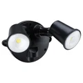 HOUSEWATCH 55-158 10W Twin LED Spotlight IP54. 2000 Lumens, Stainless Steel Screws. Black Colour.