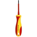 Goldtool Screwdriver 60mm Electrical Insulated VDE Tested to 1000 Volts AC - PH0 60mm - Yellow/Red Colour Handle