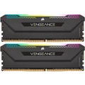 Corsair VENGEANCE RGB Pro SL 16GB DDR4 Desktop RAM Kit - Black 2x 8GB - 3600MHz - 2x 288 DIMM - CL18 - Unbuffered - Black Heat spreader - 1.35v - 18-22-22-42