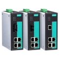 MOXA Industrial switch EDS-305-M-ST 5 port Unmanaged switches with 4x10/100BaseT(X) ports, 1x100BaseFX multi-mode port with ST connector, relay output warning, 0 to 60°C operating temperature