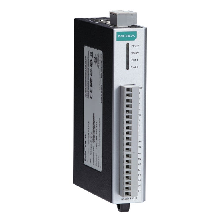 MOXA Universal Controller ioLogik E1213 Universal I/O, 8 DIs, 4 DOs, 4 DIOs, -10 to 60°C operating temperature