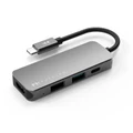 Feeltek Portable 4 in 1 USB-C PD Mini Dock, 1x 4K HDMI, 1x 100W PD USB-C, 1x USB 3.0, 1x USB 2.0