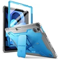 Poetic Revolution Rugged Case with built in Screen Protector for iPad Air 10.9 ( 5th / 4th Gen ) -Blue