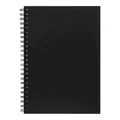 Icon Spiral Notebook - A4 Hard Cover Black 200 pg