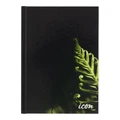 Icon Casebound Hard Cover Notebook - A5 - Black - 200 Page
