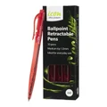 Icon Ballpoint Retractable Pens - Medium - Red - 10 Pack