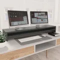 Monitor Stand Grey 100x24x13 cm Chipboard
