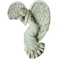 Door Frame Angel Decor Statues Ornaments with Heart-Shaped Wings Sculpture Angel - Right