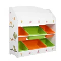 Levede Kids Toy Box Organiser Bookshelf 6 Bins Display Shelf Storage Rack Drawer