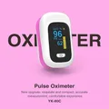 Fingertip Pulse Oximeter Blood Oxygen Saturation and Pulse Rate Monitor Col.Pink