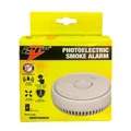 Smoke Alarm Fire Detector Photoelectric w/ 9V Battery 24m? Australian Standard