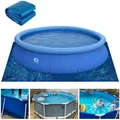 Swimming Pool Ground Cloths Waterproof Covers,Dust Proof Paint Tarp and Paint Plastic Drop Cloth,Supply All Purpose PES (396 x 396 cm)
