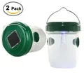 2pcs Solar Powered Wasp Trap with LED Light Bee Traps,Yellow Jacket Traps & Wasp Traps for Outdoors,Wasp Killer - Effective and Reusable