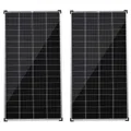 12V 2x 250W Solar Panel Kit Mono Power Camping Caravan Battery Charge USB