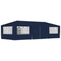 Professional Party Tent with Side Walls 4x9 m Blue 90 g/m?