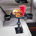 Car Cup Holder Tray Rotation Function Tray with Cup Holders Car Tray Table Phone Holder Table for Most Vehicles
