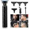 Beard Trimmer for Men Professional Zero Gapped Trimmer Cordless Edgers Clippers Grooming Kit with Guide Combs(Black)