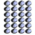 Outdoor Solar Wall Lamps LED 24 pcs Round Black