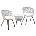 Gardeon Outdoor Patio Chair and Table - Grey