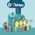 Domino Construction Set for Kids Automatic Domino Train Dominos Block Set Building Stacking Toys