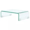 TV Stand/Monitor Riser Glass Clear 40x25x11 cm