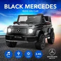 Black Mercedes Ride on Car for Kids w/ Remote Control Music Lights