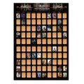 Top 100 Anime Scratch Off Poster| Anime Stuff for Room Decor| Anime Poster for Room Aesthetic| Anime Merch Anime Gifts for Anime Lovers