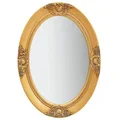 Wall Mirror Baroque Style 50x70 cm Gold