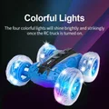 1:24 2.4G Rc Stunt Buggy Car With Light D852 Off Road Climbling 360 Degree Drop Car Model Electric Vehicle Toys For Kids