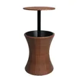 Cooler Ice Bucket Table Bar Outdoor Setting Furniture Patio Pool Storage Box Brown